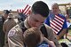 Nearly 250 members of the 965th Airborne Air Control Squadron returned to Tinker Air Force Base March 21, following their deployment to Southwest Asia in support of Operation Inherent Resolve. Hundreds of family members and squadron team mates were on hand to greet the returning warriors. (Air Force  photo by Ron Mullan)