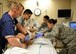 Airmen assigned to the Critical Care and Emergency Trauma Nursing Fellowship provide medical attention to an injured dummy during the intensive care unit simulation March 23, 3017, at the Scottsdale Healthcare Military Training Center in Scottsdale, Ariz. The year-long fellowship includes five weeks of in-depth classroom education and hands-on learning with instructors in the specialty care units and Level I Trauma Center at the Scottsdale Healthcare Osbourne Medical Center. (U.S. Air Force photo by Airman 1st Class Alexander Cook)