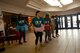 Sexual Assault Awareness and Prevention Month volunteers participate in a flash mob at the Base Exchange at Ellsworth Air Force Base, S.D., March 31, 2017. The Sexual Assault Response Coordinator planned several events throughout the month of April that focuses on sexual assault prevention and challenging gender-roles. (U.S. Air Force Photo by Airman Nicolas Z. Erwin)