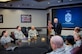 Retired Chief Master Sgt. Robert Gaylor visits with Airmen from the Air Force Installation and Mission Support Center at Joint Base San Antonio-Lackland, March 30, 2017. Gaylor was the fifth Chief Master Sergeant of the Air Force serving from 1977-1979. Now at age 86, Gaylor continues to visit Airmen across the Air Force. (U.S. Air Force photo by Malcolm McClendon)