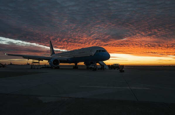 A 1st Airlift Squadron crew flies a recruiting mission to several western U.S. states March 13-15, 2016. The 89th Airlift Wing selectively hires for its pilots, communications systems operators, flight attendants, flight engineers and flying crew chiefs, who are hired to maintain and operate 'Air Force One,' ‘Air Force Two,’ and 14 other special air mission platforms. (U.S. Air Force photo by Senior Master Sgt. Kevin Wallace/RELEASED)