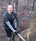 Assistant Special Agent in Charge Paul Sternal tackles the ropes on the Yellow Brick Road fitness challenge at the FBI&#39;s National Academy.
