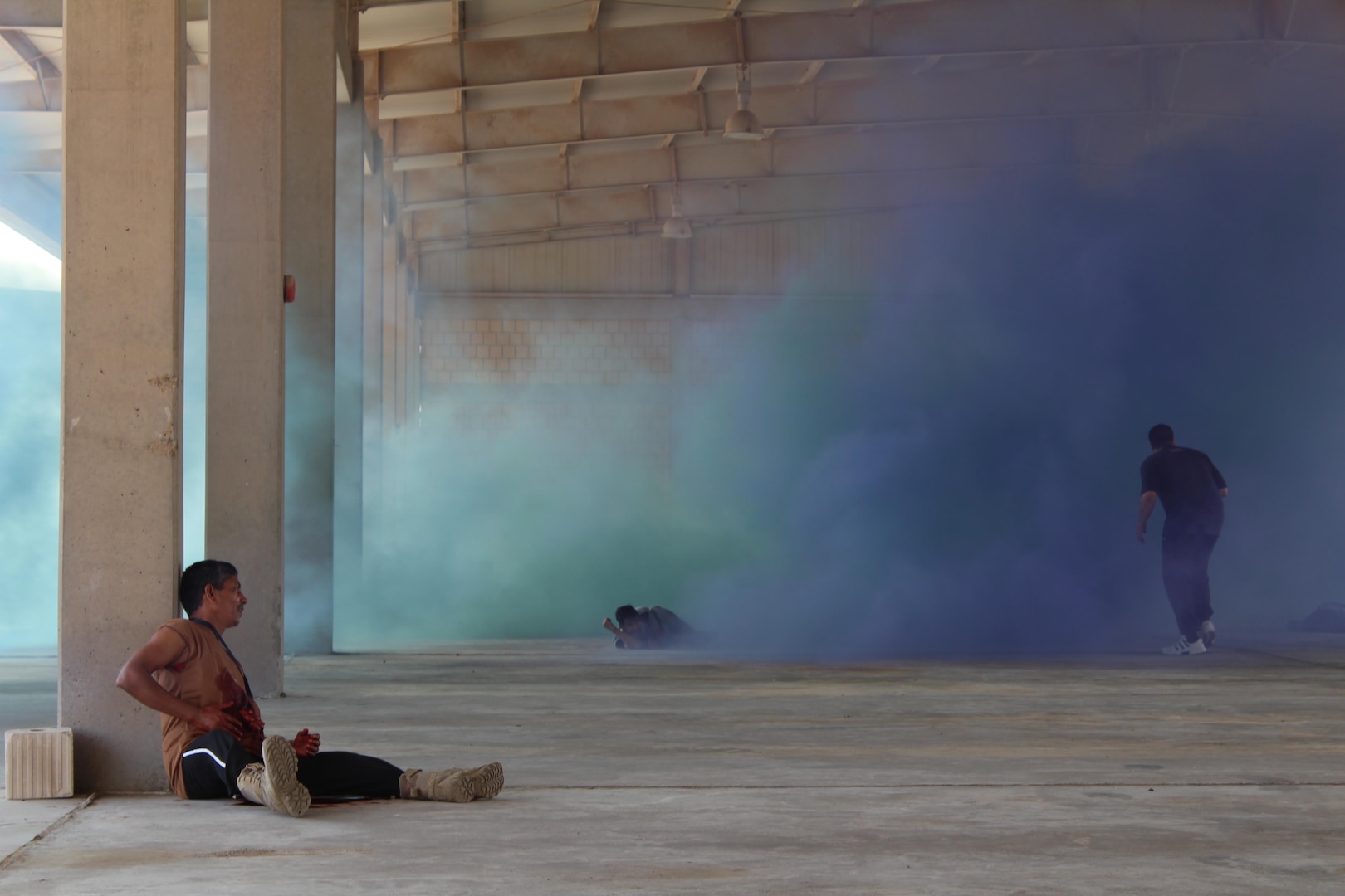 Civilian and military personnel from Gulf Cooperation Council nations and the U.S. conduct chemical, biological, radiological, and nuclear response training as part of exercise Eagle Resolve 17, April 02, 2017, in Kuwait. In this hypothetical scenario, munitions loaded with a mustard gas chemical agent landed near a mosque resulting in 5-10 casualties. After detecting and identifying the chemical agent, response personnel deployed, triaged, evacuated and treated casualties, and secured the area. The exercise tests participant's ability to respond as a combined joint task force. Exercise Eagle Resolve is the premier U.S. multilateral exercise within the Arabian Peninsula. Since 1999, Eagle Resolve has become the leading engagement between the U.S. and Gulf Cooperation Council nations to collectively address the regional challenges associated with asymmetric warfare in a low-risk setting. (Photo by U.S. Army Staff Sgt. Francis O’Brien)