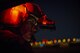 Staff Sgt. Nicholas A. Poe, 459th Airlift Squadron special mission’s aviator, helps guide a UH-N1 Iroquois pilots to a landing point during a night hoist training exercise April 4, 2017, at Yokota Air Base, Japan. The training also included various landing and takeoff techniques throughout landing zones in the Tokyo metropolitan area. (U.S. Air Force photo by Airman 1st Class Donald Hudson) 