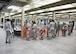 Air Force reservists with the 512th Airlift Wing process through a pre-deployment function line, Dover Air Force Base, Del. Apr. 2, 2017. The deployment exercise provided an effective training opportunity for the 512th Force Support Squadron to practice their functions and for wing members to familiarize themselves with the process. (U.S. Air Force Photo/Senior Airman Damien Taylor)