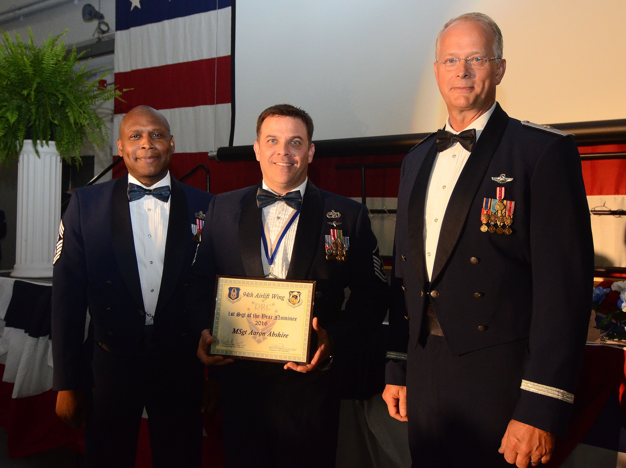 The 94th Airlift Wing hosted its annual Dobbins Recognition Ceremony on April 1, 2017 at Dobbins Air Reserve Base, Georgia. Military members, civilians, family and friends attended to recognize honorees for distinguished service. (U.S. Air Force photos by Don Peek)