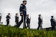 Honor guardsmen from Spangdahlem Air Base, Germany march during a ceremony to honor the Wereth 11 in Wereth, Belgium, March 24, 2017. The ceremony was held to recognize 11 African American soldiers, now known as the Wereth 11, who were tortured and executed by the Nazi SS, an elite guard, Dec. 17, 1944, in Wereth. (U.S. Air Force photo/Tech Sgt. Sara Keller)