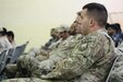 Explosive ordnance disposal specialists, civilians and military engineers from the U.S. and Gulf Cooperation Council nations train on explosive ordnance disposal as part of a joint interoperability exercise for Eagle Resolve 2017 at Camp Arifjan, Kuwait on March 26, 2017. The training, held at the headquarters for the Kuwaiti 94th Al-Yarmouk Mechanized Brigade, was one of several multi-week partnership trainings on asymmetric/unconventional warfare in urban environments. (U.S. Army photo by Staff Sgt. Francis O'Brien)