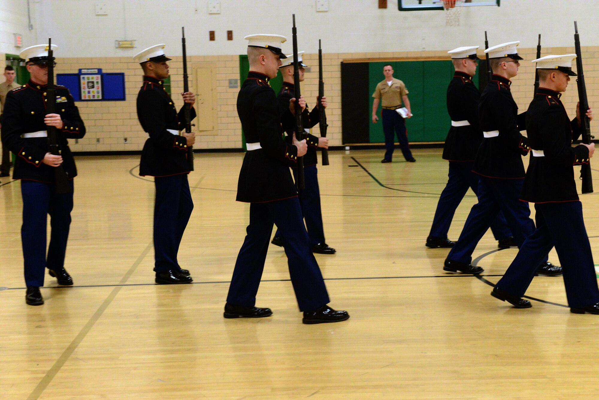 Jrotc Cadets Compete To Improve At North High School 132d Wing Display