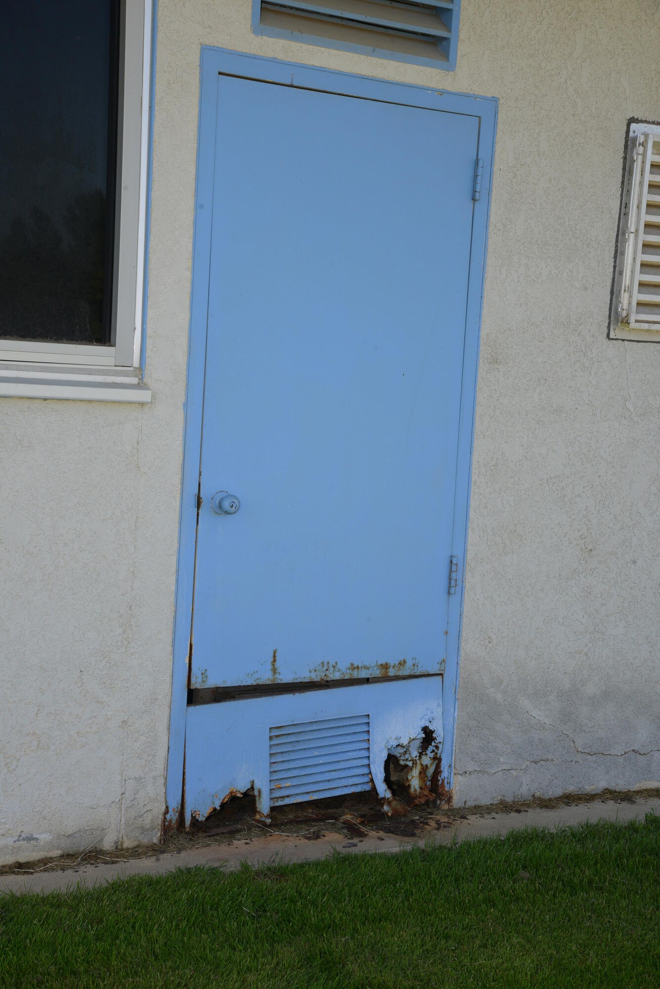 Decades of exposure and use have caused deterioration of many structures at Branch Elementary. (U.S. Air Force photos by Christopher Ball)