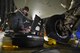 Senior Airman Kyle Richert, 52nd Maintenance Squadron avionics journeyman, monitors diagnostics on an F-16 Fighting Falcon during an annual Combat Shield evaluation at Spangdahlem Air Base, Germany, March 23, 2017. A Combat Shield team visited Spangdahlem March 20-24 to evaluate the reliability of several F-16s’ radar threat warning systems and countermeasures. (U.S. Air Force photo by Staff Sgt. Jonathan Snyder)