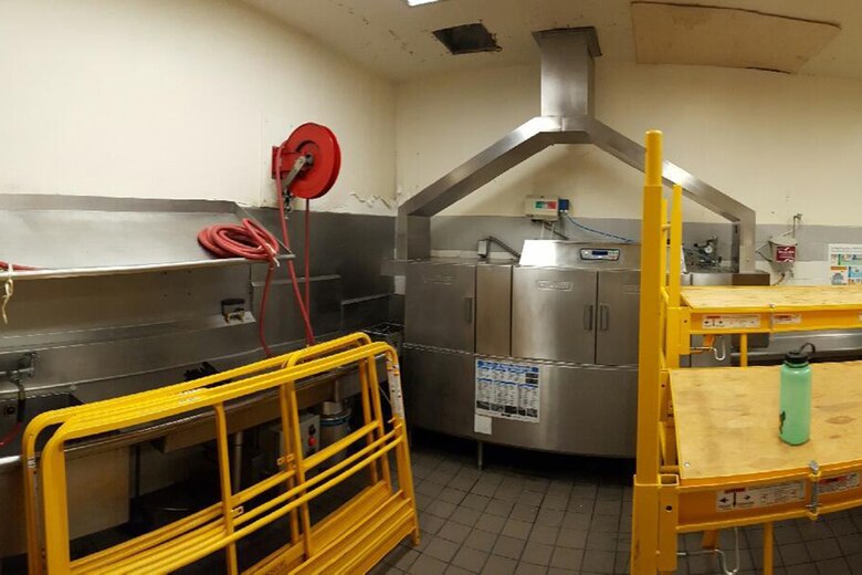 The Ross Mission Essential Feeding Facility underwent a renovation project led by the 92nd Civil Engineer Squadron, saving the Air Force $83,000 in paper goods and construction materials. (Courtesy photo)