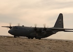 A Charlotte Air National Guard C-130H Hercules taxis down the runway at an undisclosed location in Southwest Asia April 5, 2017. The Charlotte ANG is currently flying its last Hercules mission as it prepares to transition to the C-17 Globemaster III. 