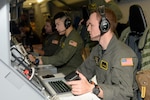 NAS JACKSONVILLE, Fla. (Apr. 6, 2017) - Aircrewmen assigned to Patrol Squadron (VP) 8 perform pre-flight procedures aboard a Boeing P-8A Poseidon maritime aircraft in preparation to support search and rescue efforts for the missing Republic of Korea cargo ship crew in the FOURTH Fleet Area of Operations. (U.S. Navy photo by Mass Communication Specialist 2nd Class Clay Whaley/RELEASED)