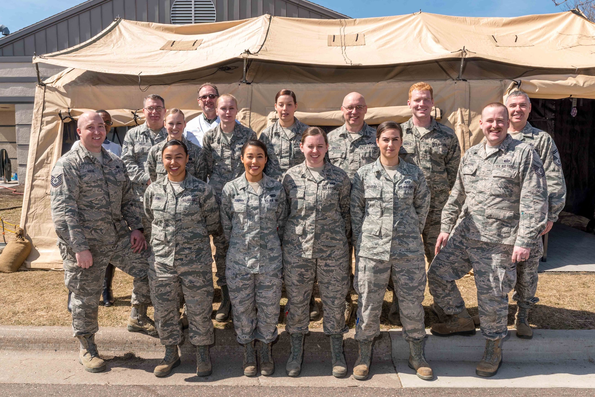 Team members from the 934th Force Support Squadron working at the Dining Facility at Minneapolis-St. Paul Air Reserve Station, Mn., participated in the 2017 Hennessy competition. The team set up and operated a Single Pallet Expeditionary Kitchen which is used to support troops in austere locations. 