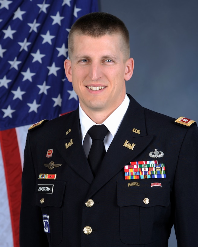 Lieutenant Colonel (LTC) Jason Buursma assumed duties as Deputy Commander of the Alaska District, U.S. Army Corps of Engineers in March 2017. He manages the Alaska District’s resources, manpower and programs, annually executing military construction, civil works and environmental programs throughout Alaska. He also directs operations during emergency contingencies.