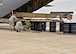 Airmen from the 143d Airlift Wing's Maintenance Group, Operations Group and Logistics Readiness Squadron work together to plan and complete the offload of a detached C-130 wing from the back of a C-130J using the Combat Offload Method B technique. The wing was secured to be used for training by Fuel Cell Airmen, Safety, and Fire personnel.