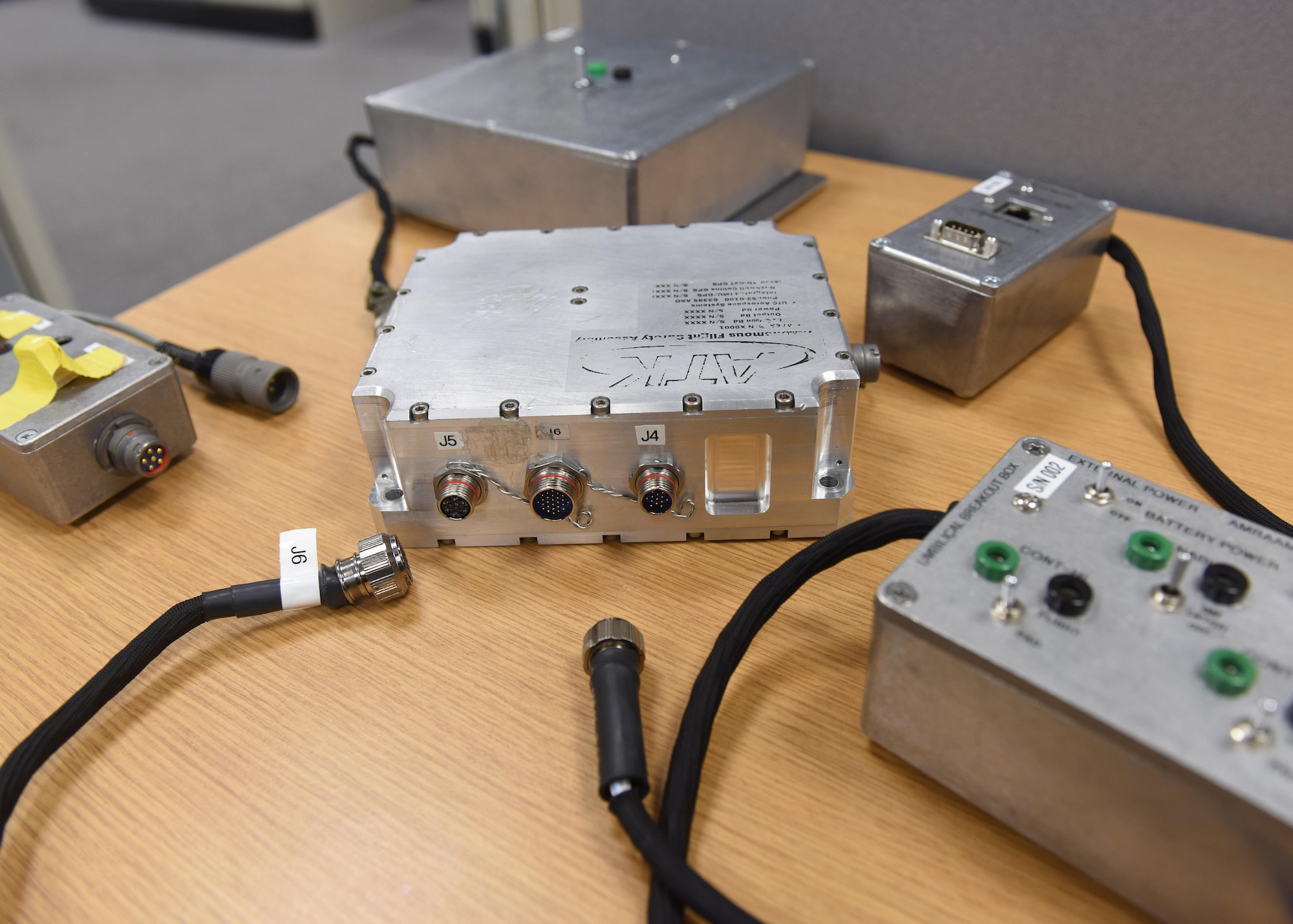 Autonomous Flight Safety Systems, like the one photographed, are devices that are placed on the rocket and collect a variety of essential data from the vehicle during flight. The development of the AFSS has withstood rigorous checks over the years to ensure safety is not compromised at the expense of efficiency – and the system is expected to be utilized in the following months. (U.S. Air Force photo by Senior Airman Kyla Gifford/Released)