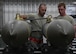 U.S. Air Force Airman 1st Class Joshua Despain, left, and Senior Airman Alex Caton, both ammo Airmen with the 379th Expeditionary Maintenance Squadron, install and torque the fuse on a guided bomb unit-31 at Al Udeid Air Base, Qatar, April 6, 2017. Ammo Airmen are responsible for assembling bombs and munitions, and must do so with the greatest attention to detail, or risk a malfunction or misfire with the bombs. (U.S. Air Force photo by Staff Sergeant Miles Wilson)