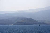 Amphibious assault vehicles assigned to the 24th Marine Expeditionary Unit approach the beach to begin the exercise Alligator Dagger 2017 after departing the U.S. 5th Fleet area of operations from the amphibious dock landing ship USS Carter Hall (LSD 50). Alligator Dagger 17 provides an opportunity to enhance multilateral capabilities in critical mission sets inherent to the U.S. Navy-Marine Corps, as well as partners and allies in the region. (U.S. Navy photo by Mass Communication Specialist 1st Class Darren M. Moore)