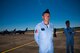 Capitaine Herve Aubert, Patrouille De France leader solo, takes a moment after the aerial demonstration to speak to media during the base Air Show, April 8, 2017.  This was the first time the Patrouille De France team performed in the United States. (U.S. Air Force photo/ Senior Airman Alexa Culbert)