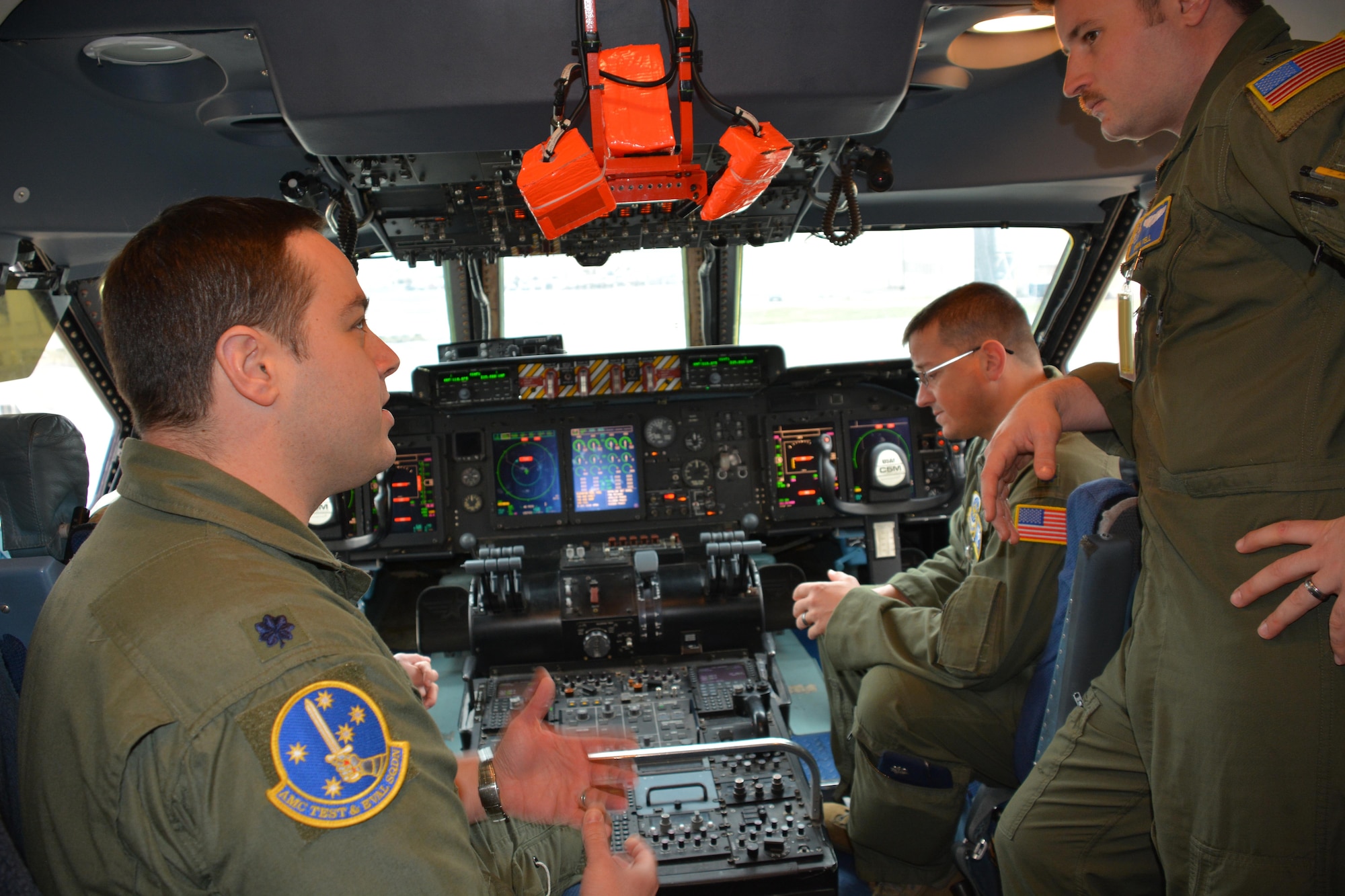 AMC Test and Evaluation Squadron conducts a benchmark C-5M Cybersecurity Adversarial Assessment to practice real world application of cyber defense at Joint Base McGuire-Dix-Lakehurst, New Jersey. Participants were tested by their reaction to a simulated coordinated cyber-attacks on the aircraft.