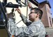 U.S. Air Force Senior Airman Nicholas Ramos, 1st Combat Communications Squadron radio frequency transmission systems technician, inspects an antenna during a cyber security audit March 16, 2017, on Ramstein Air Base, Germany. The U.S. Army Cyber Protection Brigade’s 201st Cyber Protection Team audited the 1st CBCS’ tactical communications kits, which allow 1st CBCS operators to set up and manage secure communications at deployed locations. (U.S. Air Force photo/Staff Sgt. Timothy Moore)