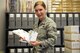 Tech. Sgt. Brooke Howells, 315th Airlift Wing historian, sorts through letters from past comanders April 8, 2017 at Joint Base Charleston, S.C. (U.S. Air Force photo by Senior Airman Jonathan Lane)