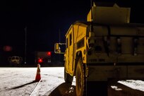 A Humvee is staged preparation for night-fire qualification as part of Operation Cold Steel at Fort McCoy, Wis., April 04, 2017. Operation Cold Steel is the U.S. Army Reserve’s crew-served weapons qualification and validation exercise to ensure that America’s Army Reserve units and Soldiers are trained and ready to deploy on short-notice and bring combat-ready, lethal firepower in support of the Army and our joint partners anywhere in the world. (U.S. Army Reserve photo by Spc. Jeremiah Woods, 358th Public Affairs Detachment / Released)