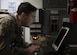 Staff Sgt. Steven Holbrook, 5th Civil Engineer Squadron explosive ordnance disposal team member, reviews mission-related information at Minot Air Force Base, N.D., March 28, 2017. Unexploded ordnance recovery operations is one of the 10 mission-areas executed by EOD Airmen. (U.S. Air Force photo/Airman 1st Class Alyssa M. Akers)