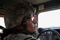 US Army Spc. Jessica Taylor, a civil affairs specialist with the 364th Civil Affairs Brigade, 351st Civil Affairs Command, verifies the status of the machine gunner on her team during a firing exercise as part of Operation Cold Steel at Fort McCoy, Wis., on April 02, 2017. The 351st CACOM is responsible for strategic operations through tactical civil affairs support across the U.S. Pacific Command area of responsibility. Operation Cold Steel is the U.S. Army Reserve’s crew-served weapons qualification and validation exercise to ensure that America’s Army Reserve units and Soldiers are trained and ready to deploy on short-notice and bring combat-ready, lethal firepower in support of the Army and our joint partners anywhere in the world. (U.S. Army Reserve photo by Spc. Jeremiah Woods, 358th Public Affairs Detachment / Released)