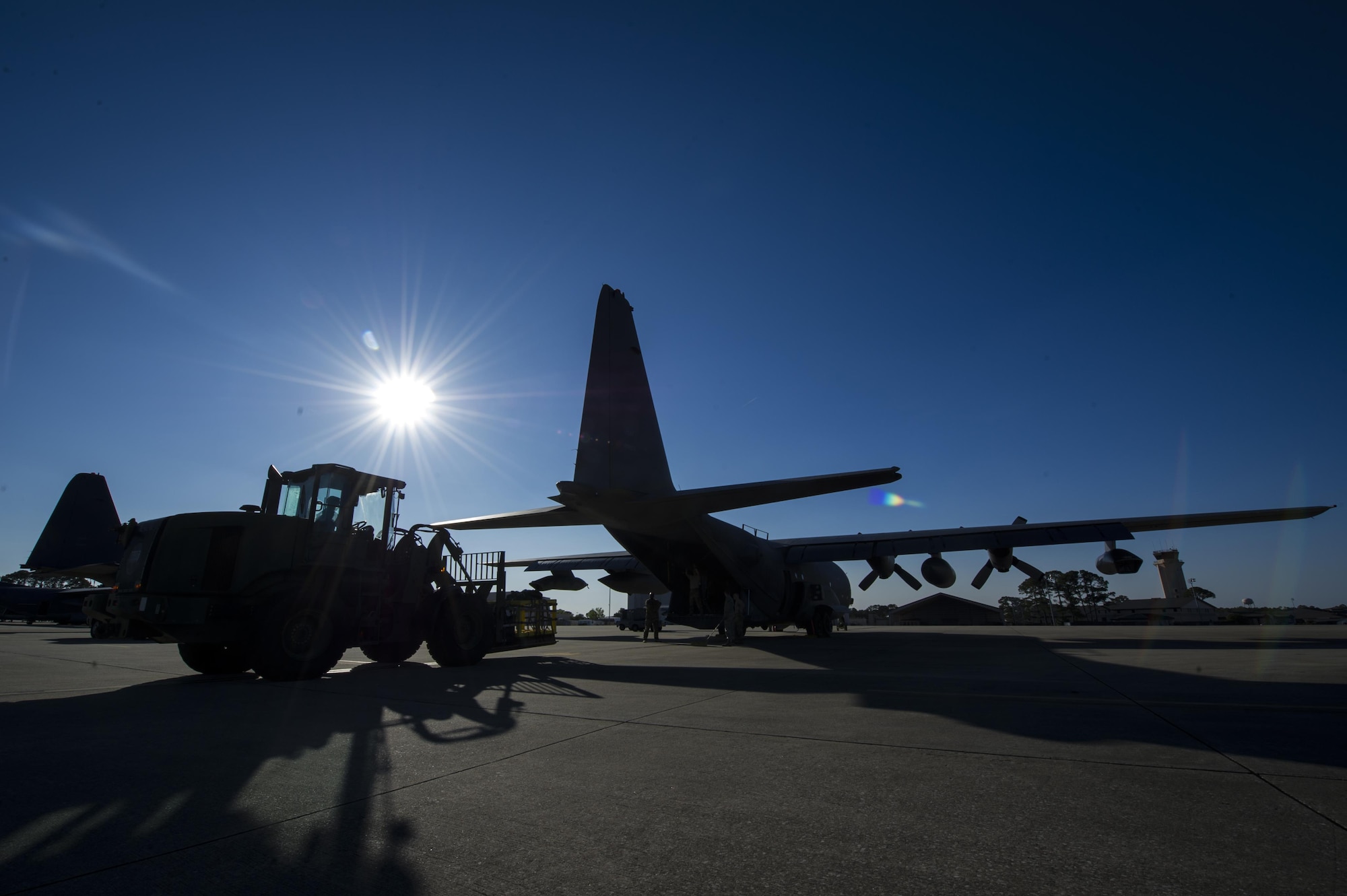 Air transportation specialists with the 1st Special Operations Logistics Readiness Squadron load pallets onto an MC-130 Combat Talon II at Hurlburt Field, Fla., April 7, 2017. The Combat Talon II provides infiltration, exfiltration, and resupply of special operations forces and equipment in hostile or denied territory. (U.S. Air Force photo by Airman 1st Class Joseph Pick)