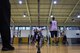 Members of the 1st Special Operations Medical Group and 1st Special Operations Civil Engineer Squadron basketball teams contest for the tip-off to start the intramural basketball championship at the Aderholt Fitness Center on Hurlburt Field, Fla., April 6, 2017. For eight weeks, 12 teams competed through a single-elimination tournament to qualify for the championship game. (U.S. Air Force photo by Airman 1st Class Joseph Pick)