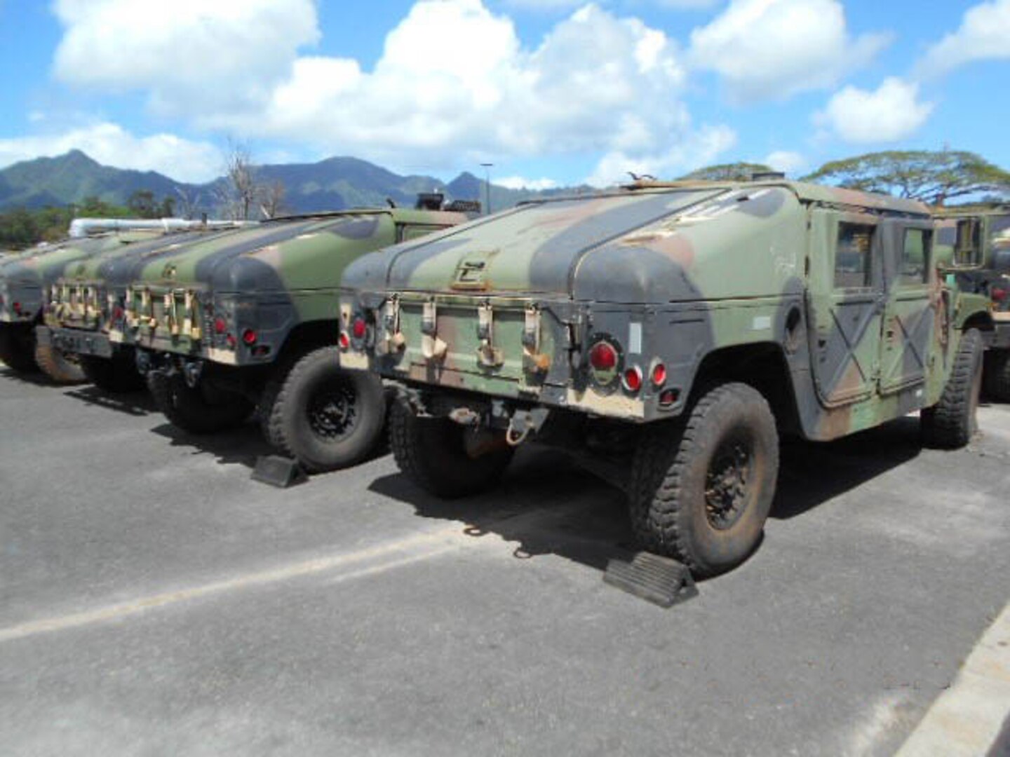 Vehicles from the Army’s 25th Infantry Division are arriving at DLA Disposition Services site at Pearl Harbor, Hawaii, to begin the disposal process.