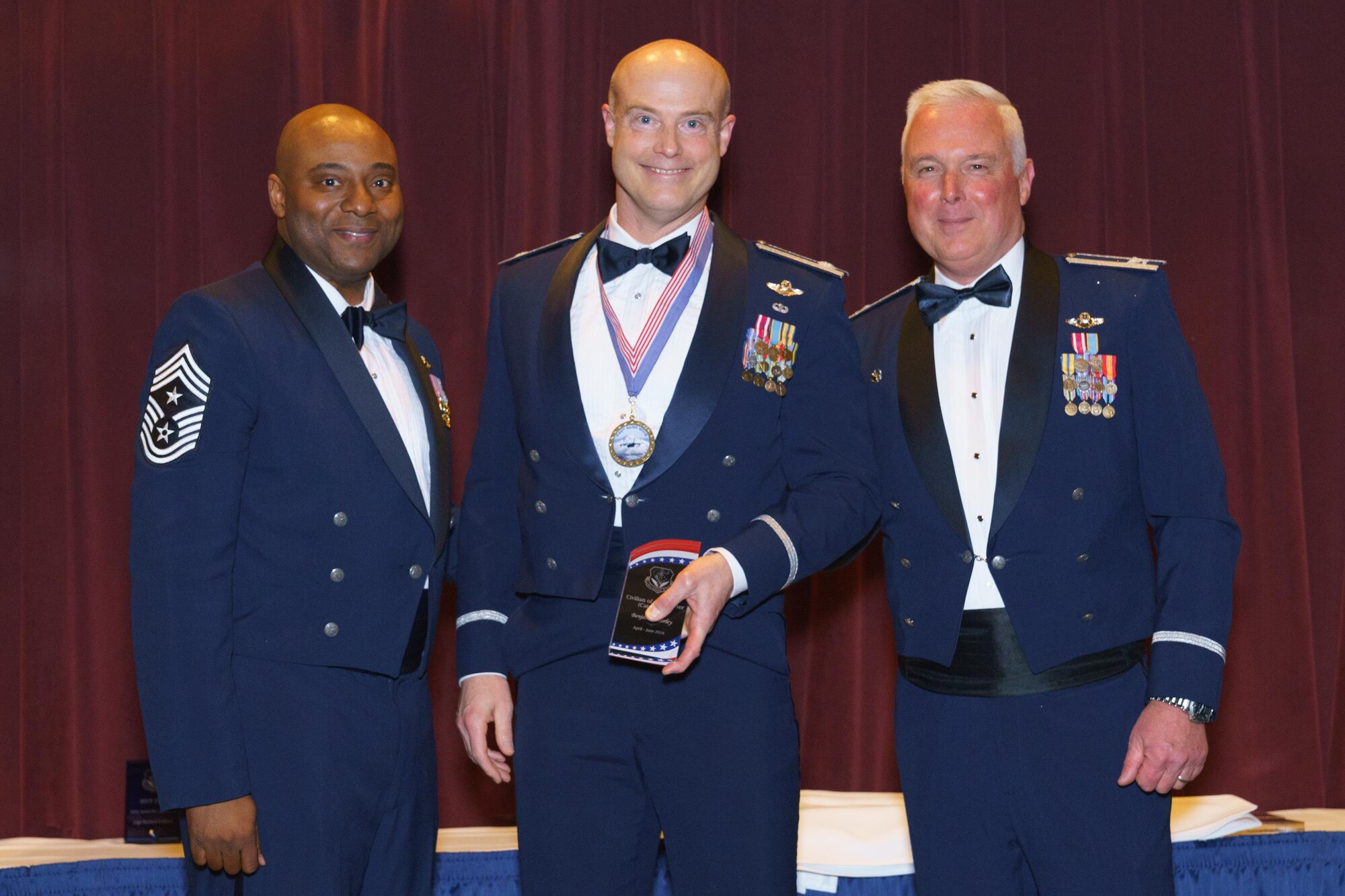Awardees from the 446th Airlift Wing annual awards banquet April 1, 2017, at Joint Base Lewis-McChord, Wash.  