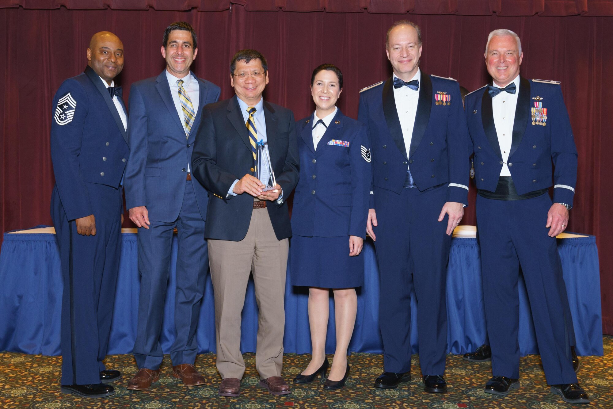 Awardees from the 446th Airlift Wing annual awards banquet April 1, 2017, at Joint Base Lewis-McChord, Wash.  