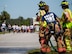 Firefighters prepare to soak participants with water during the 4th annual Color Me Aware Fun Run April 6 near the Civil Engineer Pavilion at Eglin Air Force Base, Fla. The run is held to raise sexual assault awareness. (U.S. Air Force photo/Ilka Cole)