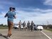 A cameraman films Security Forces instructors from the 343rd Training Group, Joint Base San Antonio-Lackland, Texas. The Security Forces Airmen were participating in the production of the Heritage Today video, “Defenders,” by performing a high-risk traffic stop. Portions of the video were filmed at JBSA-Lackland, March 1. 