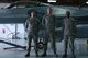 (From left) U.S. Air Force Staff Sgt. Anthony Cicchino, 20th Aircraft Maintenance Squadron (AMXS) weapons load crew chief, Senior Airmen Alex Farides and DaShawn Watts, 20th AMXS weapons load crew members, stand together for a photo at Shaw Air Force Base, S.C., April 3, 2017. The team competed in, and won, a load crew competition where they demonstrated their knowledge and skill regarding F-16CM Fighting Falcon munitions loads. (U.S. Air Force photo by Airman 1st Class Kathryn R.C. Reaves)