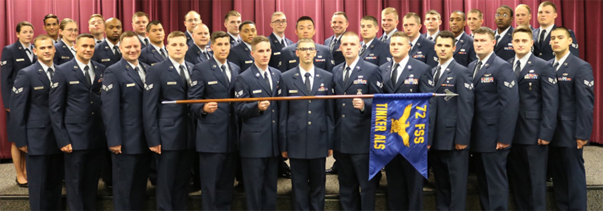Airman Leadership School Class 17-C graduates. (Air Force photo)