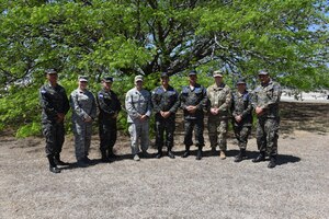 Honduran and U.S. Senior Enlisted Advisors pose for a group photo at Soto Cano Air Base, March 24 after designing a Program of Instruction to professionalize local forces. Their goal is to achieve a higher level of professionalism, using new teaching techniques that will allow them to pass on knowledge for future generations of soldiers across the armed forces.