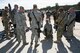 SCHREIVER AIR FORCE BASE, Colo. -- Airmen strategize before practicing combat scenarios by doing rock drills during the 2017 Reduced Combat Leaders Course, held at the U.S. Air Force Academy in Colorado, on Friday, Apr. 7th, 2017. The course provides seven days of classroom and field training exercises that focus on developing combat leadership skills of junior non-commissioned officers and company grade officers in the Security Forces career field. (U.S. Air Force photo/Senior Airman Laura Turner)