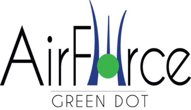 In 2016, the Air Force introduced Green Dot, an interactive training program designed to help Airmen intervene in and prevent situations of sexual and domestic violence, abuse and stalking. (U.S. Air Force graphic)