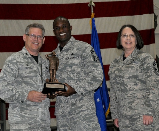 They’re known as the Airmen who “bust knuckles” to get the job done. The annual Travis Air Force Base Knucklebusters Banquet and Awards recognizes the top performers in all areas of maintenance, for the 60th and 349th Air Mobility Wings. (U.S. Air Force photos /Ellen Hatfield / released)
