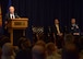 Attorney General of the United States Jefferson Sessions III addresses Airmen during an all-call held at Club Five Six April 11, 2017, at Luke Air Force Base, Ariz. Sessions went into detail about the Service Members Civil Relief Act, the Uniformed Services Employment and Reemployment Rights Act, and the Uniformed and Overseas Citizens Absentee Voting Act. (U.S. Air Force photo by Senior Airman Devante Williams)