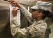 This week's Rock Solid Warrior is Senior Airman Aubria Wilkerson, a 386th Expeditionary Force Support Squadron services journeyman. She is deployed from Beale Air Force Base, Calif. (U.S. Air Force photo/Staff Sgt. Andrew Park)