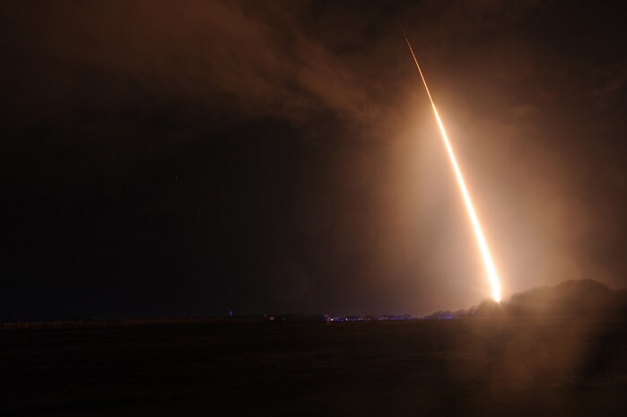 Official U.S. Navy file photo of a ballistic missile target launched from a Navy test range towards a broad ocean area of the Pacific Ocean. Following target launch, the guided-missile cruiser USS Lake Erie (CG 70) detected and tracked the missile with its onboard AN/SPY-1 radar, developed a fire control solution and launched a SM-3 Block IB guided missile to engage the target. Naval Surface Warfare Center Dahlgren Division (NSWCDD) engineer Alan Tolley - chief engineer of all surface Navy radars, including the Erie's radar systems - was selected as a National Society of Professional Engineers' (NSPE) 2015 Federal Engineer of the Year Award (FEYA) Agency winner, NSWCDD announced Dec. 10. Tolley was commended for his key role in delivering vital warfare capabilities to the Fleet. The FEYA is selected by a panel of judges established by National Society of Professional Engineers (NSPE) professional engineers in government who consider engineering achievements, education, continuing education, professional/technical society activities, NSPE membership, awards and honors, and civic and humanitarian activities.