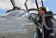 Peter LaMotte, Chernoff Newman senior vice president, right, discusses the T-38C Talon with Maj. Kenneth Brakora, left, 560th Flying Training Squadron instructor pilot, during Joint Base Charleston’s 2017 Civic Leader Tour to Joint Base San Antonio, Texas, March 17, 2017. The 560th FTRS graduates about 130 instructor pilots per year.
