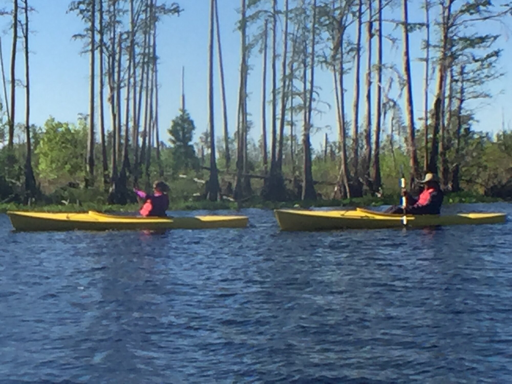 The 125th Fighter Wing Chaplain Corp kayaked the Okefenokee Swamp in Georgia as part of a leadership and team building exercise. 