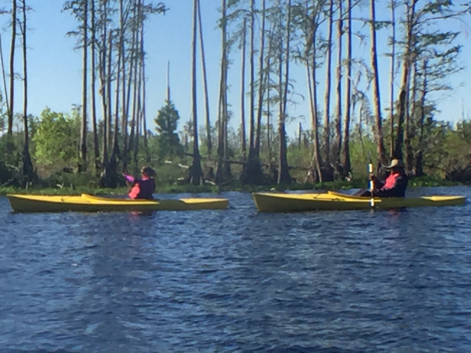 The 125th Fighter Wing Chaplain Corp kayaked the Okefenokee Swamp in Georgia as part of a leadership and team building exercise. 